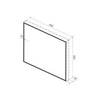 Wellsee Зеркало с фоновой LED-подсветкой 7 Rays' Spectrum 172200850, 65 х 50 см (с сенсором и регулировкой яркости освещения) Image #10