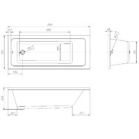 Ventospa Novaro 170x70 (с ножками и экраном) Image #3