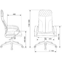 Бюрократ CH-608 Fabric (темно-серый Alfa 44) Image #6