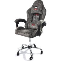Игровое (геймерское) кресло Calviano Nero (dark grey plush) - Превью изображения №3 — Интернет-Магазин TECNO.BY