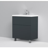 AM.PM Тумба под умывальник Gem 75 M90FSX07522GM32 (2 ящика, графит) Image #2