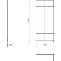 Mio Tesoro Макс 100x36x233 2.06.07.260.1 (белый) Image #3