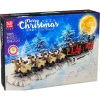 Mould King Merry Christmas 10015 Моторизованные рождественские сани Санты