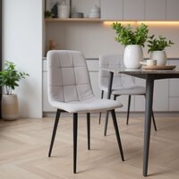 AksHome AV 406-N (светло-серый бархат H-09/черный) Image #3