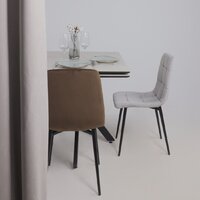 AksHome AV 406-N (светло-серый бархат H-09/черный) Image #18