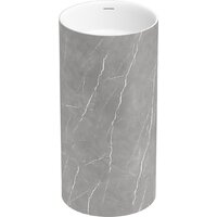 Wellsee Chalice Perfection 230618000 (отдельностоящий, без отверстия под смеситель, цвет матовый серый мрамор/глянцевый белый) Image #1