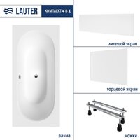 Lauter Ava 180х80 21208080 (с ножками, лицевым и торцевым экраном)