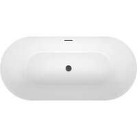 Wellsee Air Gap R 166x77 23860103R (отдельностоящая ванна белый глянец, экран, ножки, сифон-автомат матовый черный) Image #4