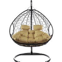 M-Group Для двоих 11450201 (коричневый ротанг/бежевая подушка)