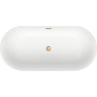Wellsee Chic Riviera 179x84,5 236803004 (отдельностоящая ванна белый глянец, экран, ножки, сифон-автомат золото) Image #4
