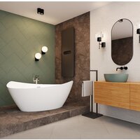 Wellsee L’univers 177,5x91 236401002 (отдельностоящая ванна белый глянец, экран, ножки, сифон-автомат глянцевый белый) Image #6