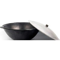 Chugun Invest Узбекский с алюминиевой крышкой (4.5 л, плоское дно) Image #3