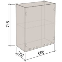 Артём-Мебель 600мм СН-114.28 (ДСП бетон спаркс лайт) Image #2