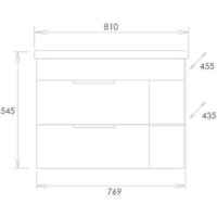 Onika Тумба с умывальником Легран 80.13 108047 + Фостер-80 Image #3