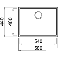 Elleci Quadra 110 Undermount White K96 Image #2