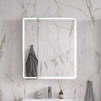  EQUIL Шкаф с зеркалом Nice LED 70 с часами - Превью изображения №7 — Интернет-Магазин TECNO.BY