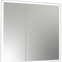 Континент Шкаф с зеркалом Emotion Led 80x80 (с датчиком движения)