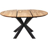 ОКА Раунд 100-140x75 (дуб натуральный/черный) Image #4