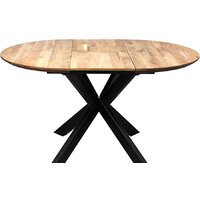 ОКА Раунд 100-140x75 (дуб натуральный/черный) Image #3