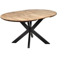 ОКА Раунд 100-140x75 (дуб натуральный/черный) Image #2