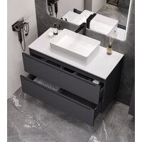 ЗОВ Тумба под умывальник Дион 70 D70LAFM7015MKV5-KP13W (графит матовый) Image #4