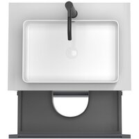 ЗОВ Тумба под умывальник Дион 70 D70LAFM7015MKV5-KP13W (графит матовый) Image #2