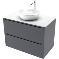 ЗОВ Тумба под умывальник Дион 70 D70LAFM7015MKV5-KP13W (графит матовый)