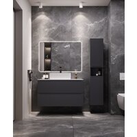 ЗОВ Тумба под умывальник Дион 70 D70LAFM7015MKV5-KP13W (графит матовый) Image #5