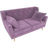 Лига диванов Брайтон 281 2-х местная 108927 (микровельвет, сиреневый) Image #3