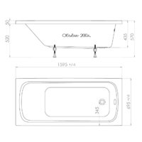 Ванна Triton Стандарт 160x70 (с каркасом, экраном и сифоном) - Превью изображения №2 — Интернет-Магазин TECNO.BY