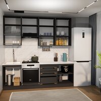 ВерсоМебель Эко Премиум 2.4 (белый фасадный/ст. мрамор лацио) Image #6