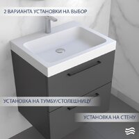 Умывальник Lauter Miletta 2161491PW (Pure White) - Превью изображения №4 — Интернет-Магазин TECNO.BY
