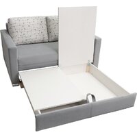 Krones Афродита 195x100 (велюр/жаккард/серый/рисунок молочно-серый) Image #4