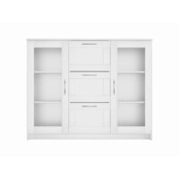 Mio Tesoro Сириус 2 двери со стеклом и 3 ящика 117x95 2.02.03.380.1 (белый) Image #2