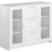 Mio Tesoro Сириус 2 двери со стеклом и 3 ящика 117x95 2.02.03.380.1 (белый)