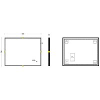 Roxen Зеркало Cler c подсветкой 510010-90 (90x70) в рельефной полимерной раме Image #8