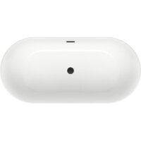Wellsee Chic Riviera 179x84,5 236803003 (отдельностоящая ванна белый глянец, экран, ножки, сифон-автомат матовый черный) Image #4