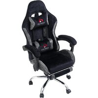 Игровое (геймерское) кресло Calviano Amarone (black-grey plush) - Превью изображения №7 — Интернет-Магазин TECNO.BY