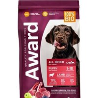 Award Puppy All Breed для щенков всех пород с ягненком и индейкой с добавлением яблока и черники 2 кг