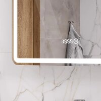 EQUIL Шкаф с зеркалом Nice LED 60 с часами (правый) - Превью изображения №5 — Интернет-Магазин TECNO.BY