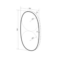 Wellsee Зеркало с фоновой LED-подсветкой 7 Rays' Spectrum 172201870, 45 x 90 см (с сенсором и регулировкой яркости освещения) Image #9