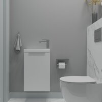 ЗОВ Тумба под умывальник Монови Слим 40 S40LW0LW9268 (белый матовый) Image #2