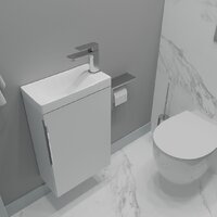 ЗОВ Тумба под умывальник Монови Слим 40 S40LW0LW9268 (белый матовый) Image #3