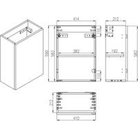 ЗОВ Тумба под умывальник Монови Слим 40 S40LW0LW9268 (белый матовый) Image #5