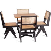 TetChair Loki дерево вяз/ротанг 51x44x86 (черный) Image #10