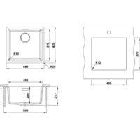 Кухонная мойка Roxen Gap 360270-44CW - Превью изображения №3 — Интернет-Магазин TECNO.BY