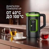 Электрический чайник Weissgauff WK 1520 Db Touch BodyCool - Превью изображения №13 — Интернет-Магазин TECNO.BY