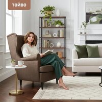 Интерьерное кресло Mio Tesoro Тойво (malmo 28 brown) - Превью изображения №4 — Интернет-Магазин TECNO.BY