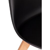 TetChair Tulip дерево/пластик/экокожа (черный) Image #7