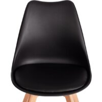TetChair Tulip дерево/пластик/экокожа (черный) Image #6